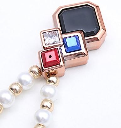 CiCOTEX Necklace-Like Bluetooth Stereo Headset 4.1 Outdoor Bluetooth Car Headphone Earbuds Handsfree Calling With LED For Iphone Samsung HTC And Other Bluetooth Devices (Bead,Rose Gold)