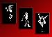 Michael Jackson - Leinwand Bilder 120x60x2cm 3 Teil - Bild fertig gerahmt / Mode von Michael Jackson - alle Infos