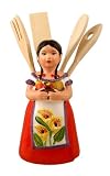 KITCHEN UTENSIL HOLDER WITH TOOLS SUNFLOWER YELLOW