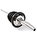 Tiger Chef Stainless Steel Classic Bottle Pourers w/Tapered Spout Medium-Fast Flow Pour