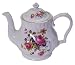 Teapot 6 Cup Capacity with Chippendale Flowers Decor