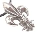 Royal Fleur De Lis Silver Tone Pewter Pendant Necklace