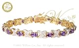 WILLOW XPRESS: *ROYALE TANZANITE X-O BRACELET*