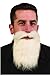 White Mustache & Long Beard Costume Accessory