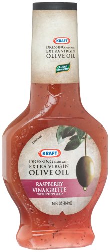 Kraft Good Seasons Salad Dressing with Extra Virgin Olive Oil, Red Raspberry Vinaigrette with Poppyseed, 14-Ounce Bottles (Pack of 6)