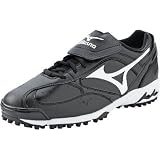 Softball - Mizuno Mens Wave Trainer Black White Low Baseball Shoes by Baseball