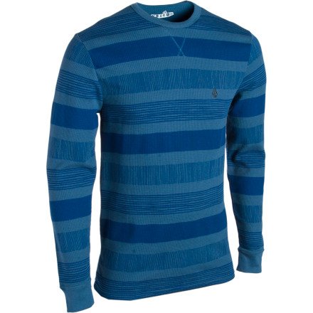 Volcom Strizipe Thermal Shirt - Long-Sleeve - Mens Blue Moon, M
