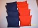 CORNHOLE BAGS - 8 ACA Regulation Bags (2 Sets of 4) DARK BLUE/ORANGE