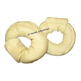 4 White Rawhide Donut - 5 pk.