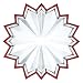 PLAT A BISCUIT ETOILE DE NOEL POUR LES PETITS FOURS EN CRISTAL ROUGE 24% 30CM