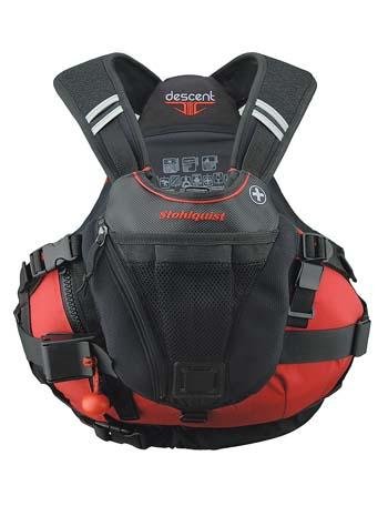 Stohlquist Descent Whitewater Rescue PFD - XX / Fireball Red On Sale
