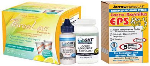 The Ultimate Foursome 1 ThreeLac/1 Oxygen Elements/1 Active Enzymes/1 Jarro Dophilus