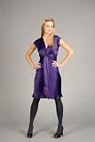 Purple Cocktail Dresses with Fringed Sash by Holly Morgan