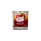 GLADE 4 oz JAR CANDLE CREAMY CUSTARD and BLUSHING APPLE [4 PACK] LIMITED HOLIDAY SCENT