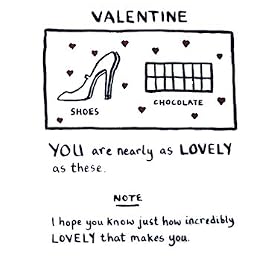 Edward Monkton - Valentine Card - Shoes and Chocolate (EMV 14)