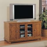 Powell Antique Oak 52-Inch W Video Console Powell Antique Oak 52-Inch W Video Console