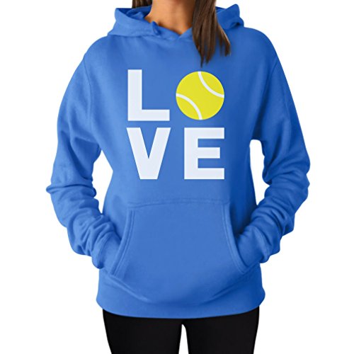 Love Tennis - Gift Idea for Tennis Fan / Tennis Player Cool Women Hoodie Large California Blue