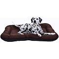In und Outdoor Hundebett XXL 117 x 86cm Braun Eckig Wasserdicht Hundesofa Hundekorb