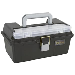 Creative-Options-Grab-N-Go-Art-Box-with-Lift-Out-Tray-and-Organizer-Black-with-Silver-Accents