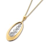 Search : 14K Two-Tone Gold Invisible Set Diamond Journey Pendant