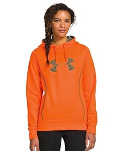 Under Armour Women's UA Storm Caliber Big Logo Hoodie Large Blaze Orange