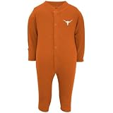 Texas Longhorns Infant Burnt Orange Embroidered Logo Footed Sleeper