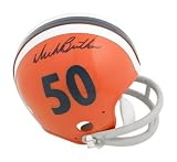 Autographed Dick Butkus Mini Helmet - Illinois Fighting Illini Riddell - Autographed NFL Mini Helmets