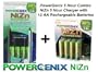 Powergenix 5-Hour Fast Charger with 12 AA 1.6v Rechargeable NiZn Batteries