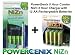 Powergenix 5-Hour Fast Charger with 12 AA 1.6v Rechargeable NiZn Batteries