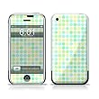 Dots Mint Design Protective Skin Decal Sticker for Apple iPhone (2G)1st Generation