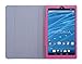 HappyZone PU Leather Case Cover with Build In Stand For Insignia Flex 7-INCH Tablet (Model NS-15AT07), Hot Pink