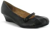 41kfIhW2QYL. SL160  The Leather Collecti Kristina 2 Ladies Classic Black Leather Shoe Combines Comfort And Durability With Sytle And Elegance Slight 35cm Wedge Heel With Leather Sock And Lining, An Ideal Shoe For The Modern Woman, Formal Yet Stylish   Black