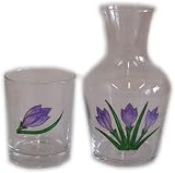 Crocus Carafe and Glass