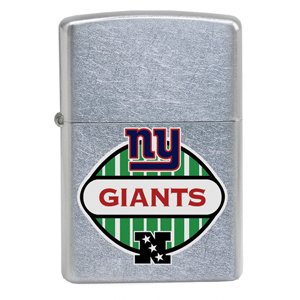 NFL Giants Street Chrome Lighter & Shot Glass Gift Set