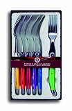 Laguiole Production - 441360 - Coffret 6 Fourchettes - Laguiole de Table - ABS - Multicolors - Inox