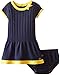 Nautica Baby-Girls Infant Solid Sweater Dress with Drop Waist and Gathered Skirt
