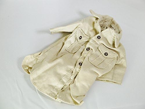 1/6 Scale Action Figure Accessory Army Clothes Summer Shirt Sand Yellow Color Fit for 12" Figure