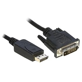 1.8M DisplayPort to DVI Cable Lead Display Port Adaptor