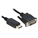 1.8M DisplayPort to DVI Cable Lead Display Port Adaptor