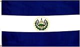 El Salvador National Country Flag  3 Foot By 5 Foot Polyester New