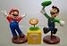 Furuta Super Mario Galaxy Puzzle Figure Mario Fire Flower Luigi Set of 3