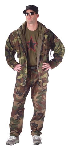 G.I. TYPE WET WEATHER WOODLAND CAMO PARKA (XLarge, Woodland Camo) G.I. TYPE WET WEATHER WOODLAND CAMO PARKA (XLarge, Woodland Camo)