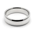 14K White Gold Men's & Women's Wedding Bands 5mm comfort-fit