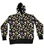 Nintendo Mario All Over Black Hooded Sweatshirt Hoodie