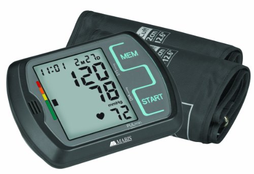 Mabis Dmi Healthcare 04-596-008 Ultra Digital Arm Blood Pressure Monitor, Black, One