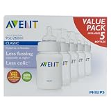 Philips AVENT BPA Free Bottles, 9 Ounce, 5 Pack