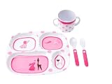 J.I.P. Junior Melamine Tableware Gift Set, Girls