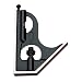 Starrett H33-1224 Protractor Head, For Combination Squares, Combination Sets And Bevel Protractors , Forged Hardened Steel, Smooth Black Enamel Finish
