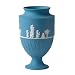 Wedgwood Jasper Classic 7.35-Inch Large Vase, White on Pale Blue