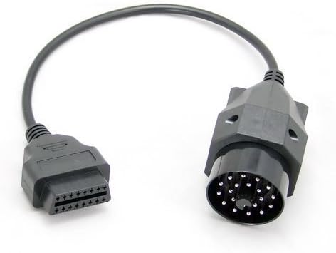 Electronic4sale OBD OBD2 S-EOLF-BMW 20Pin Male to 16 Pin Female Diagnostic Scanner Adapter Connector Cable for BMW 20 Pin